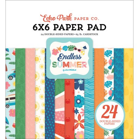 Papírkészlet 6" (15 cm), Endless Summer / Echo Park Paper Pack (24 lap)