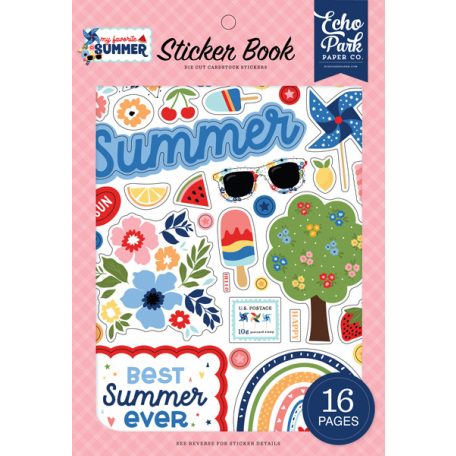 Matrica , My Favorite Summer / Echo Park Sticker Book (16 ív)