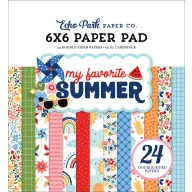   Papírkészlet 6" (15 cm), My Favorite Summer / Echo Park Paper Pack (24 lap)