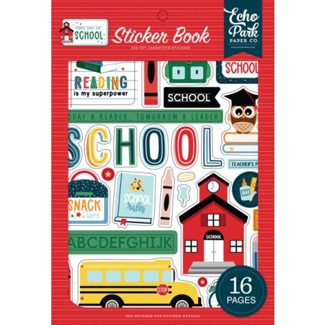 Matrica , First Day Of School / Echo Park Sticker Book (16 ív)