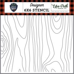   Stencil 6" (15 cm), Call of the Wild Tree Bark/ Echo Park Stencil (1 csomag)