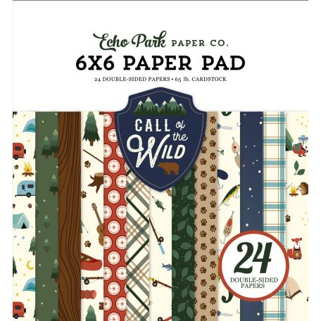 Papírkészlet 6" (15 cm), Call of the Wild / Echo Park Paper Pack (24 lap)