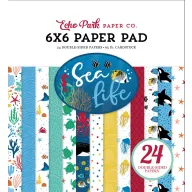   Papírkészlet 6" (15 cm), Sea Life / Echo Park Paper Pack (24 lap)
