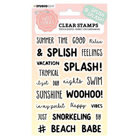 Szilikonbélyegző , Quotes small Splish splash Sweet Stories nr.270 / SL Clear Stamp (1 csomag)