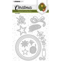   Vágósablon , Christmas Circle label Essentials nr.244 / SL Cutting Die (1 csomag)