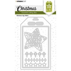   Vágósablon , Christmas tag shaker Essentials nr.251 / SL Cutting Die (1 csomag)