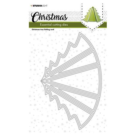 Vágósablon , Christmas tree folding card Essentials nr.254 / SL Cutting Die (1 csomag)