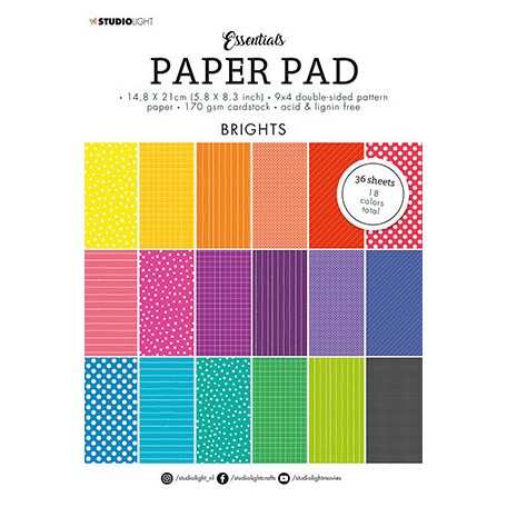 Papírkészlet A5, Bright Essentials nr.39 / SL Paper Pad Blocks (36 lap)