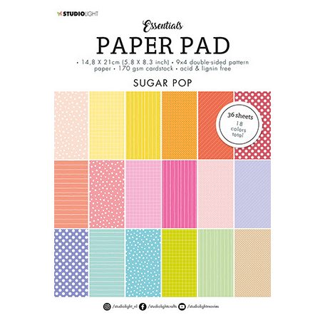 Papírkészlet A5, Sugar Pop Essentials nr.42 / SL Paper Pad Blocks (36 lap)