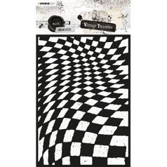  Stencil , Checkered Vintage Treasures nr.117 / SL Mask stencils (1 db)