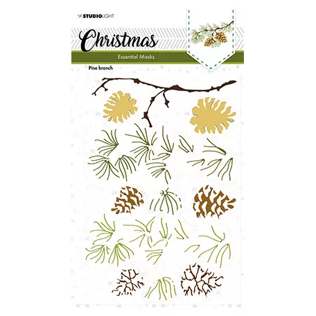 Stencil Pine branch Essentials nr.143 / SL Mask stencils (1 db)