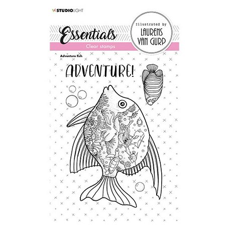 Szilikonbélyegző , Adventure fish Essentials nr.256 / SL Clear Stamp (1 csomag)