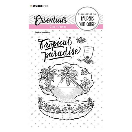 Szilikonbélyegző , Tropical paradise Essentials nr.257 / SL Clear Stamp (1 csomag)