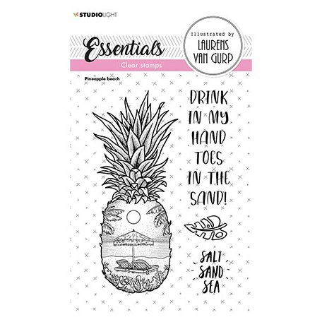 Szilikonbélyegző , Pineapple beach Essentials nr.258 / SL Clear Stamp (1 csomag)