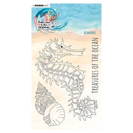 Szilikonbélyegző , Seahorse Take me to the Ocean nr.218 / SL Clear Stamp (1 csomag)