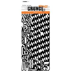   Stencil , Letter grunge Grunge Collection nr.110 / SL Mask stencils (1 db)
