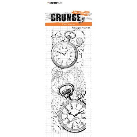 Szilikonbélyegző , Vintage clocks Grunge Collection nr.227 / SL Clear Stamp (1 csomag)