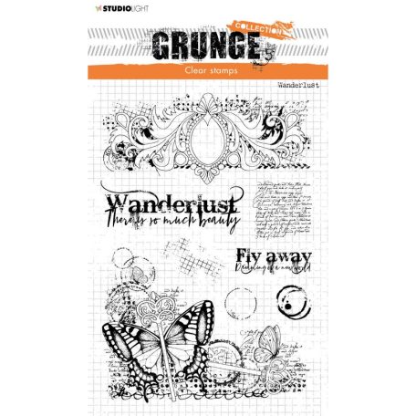 Szilikonbélyegző , Wanterlust Grunge Collection nr.228 / SL Clear Stamp (1 csomag)
