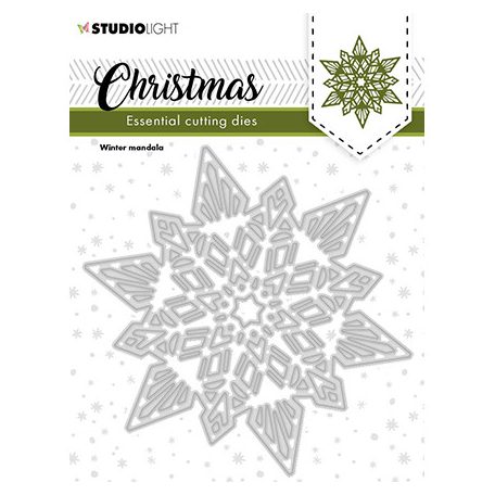 Vágósablon , Christmas Star mandala Essentials nr.249 / SL Cutting Die (1 csomag)