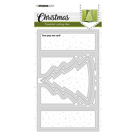 Vágósablon , Christmas Tree pop out card Essentials nr.258 / SL Cutting Die (1 csomag)