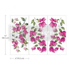   Re-Design with Prima Transzfer fólia 6"x12" (15x30cm) - Wild Flowers - Decor Transfers (1 csomag)