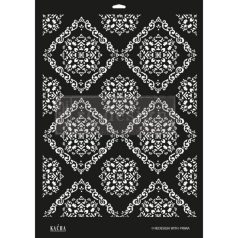   Dekor Stencil 26.5"x21.6", Kacha Modern Moroccan / Re-Design with Prima Decor Stencils (1 db)