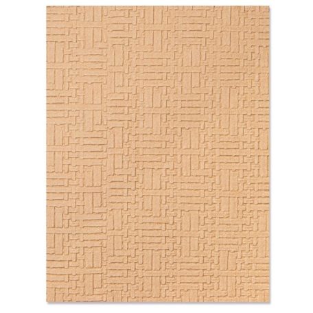Domborító mappa , Woven Leather / Sizzix 3-D Textured Impressions Embossing Folder (1 csomag)