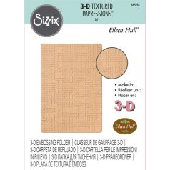   Domborító mappa , Woven Leather / Sizzix 3-D Textured Impressions Embossing Folder (1 csomag)