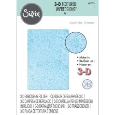   SIZZIX domborító mappa, Snowflakes / Sizzix 3-D Textured Impressions Embossing Folder (1 csomag)