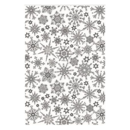 SIZZIX domborító mappa, Snowflakes / Sizzix 3-D Textured Impressions Embossing Folder (1 csomag)