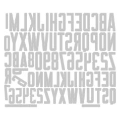   SIZZIX vágósablon, Alphanumeric Theory Tim Holtz/ Sizzix Thinlits Die Set (1 csomag)
