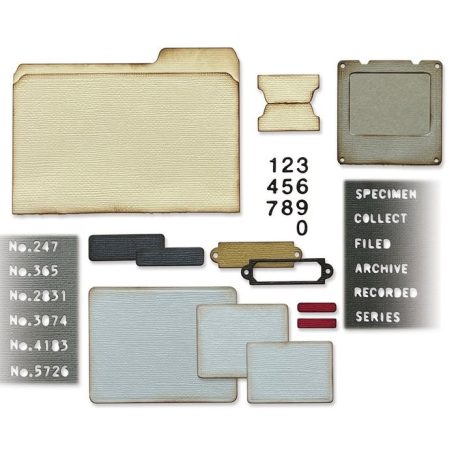 SIZZIX vágósablon, Specimen Tim Holtz/ Sizzix Thinlits Die Set (1 csomag)