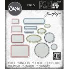 SIZZIX vágósablon, Vintage Labels Tim Holtz/ Sizzix Thinlits Die Set (1 csomag)