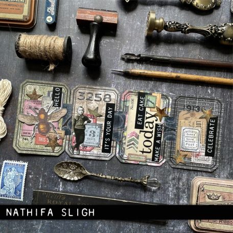 SIZZIX vágósablon, Vintage Labels Tim Holtz/ Sizzix Thinlits Die Set (1 csomag)