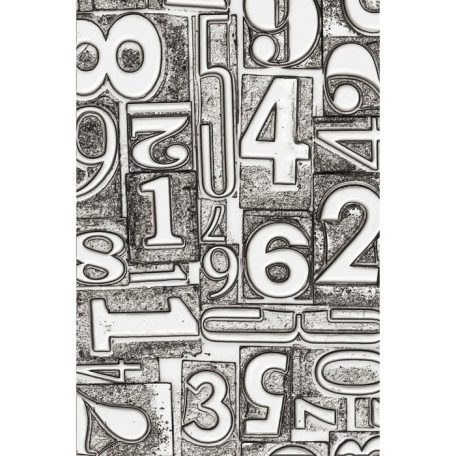 Domborító mappa , Numbered Tim Holtz/ Sizzix 3-D Textured Impressions Embossing Folder (1 csomag)