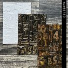 Domborító mappa , Numbered Tim Holtz/ Sizzix 3-D Textured Impressions Embossing Folder (1 csomag)