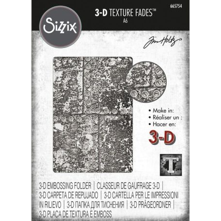 Domborító mappa , Industrious Tim Holtz/ Sizzix 3-D Textured Impressions Embossing Folder (1 csomag)