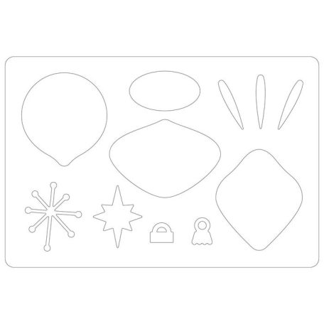 SIZZIX vágósablon - Quirky Baubles - Bigz Die L (1 db)