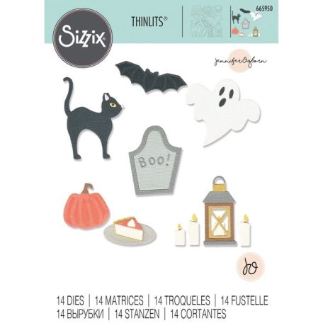 SIZZIX vágósablon, Halloween Motifs / Sizzix Thinlits Die Set (1 csomag)