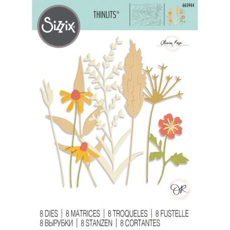 SIZZIX vágósablon, Delicate Autumn Stems / Sizzix Thinlits Die Set (1 csomag)