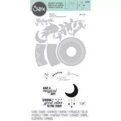   SIZZIX vágósablon bélyegzővel, Special Wishes / Sizzix Framelits Die Set with Stamps (1 csomag)