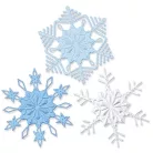 Vágósablon, domborító mappával , Winter Snowflakes / Sizzix Switchlits Embossing Folder (1 db)