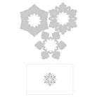 Vágósablon, domborító mappával , Winter Snowflakes / Sizzix Switchlits Embossing Folder (1 db)