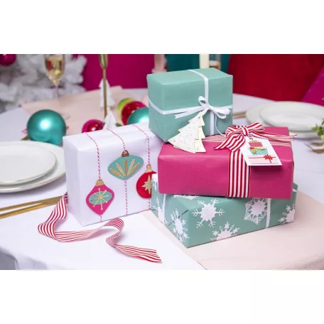 Vágósablon, domborító mappával , Festive Trees / Sizzix Switchlits Embossing Folder (1 db)