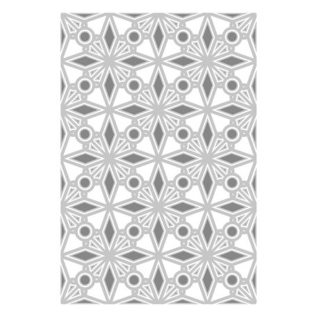 Domborító mappa , Geo Crystals Tim Holtz/ Sizzix Multi-Level Textured Impressions Embossing Folder (1 csomag)