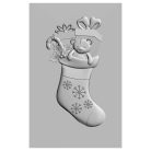 SIZZIX domborító mappa, Christmas Stockings / Sizzix 3-D Impresslits Embossing Folder Christmas Stockings (1 csomag)