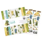 Scrapbook papírkészlet 12" (30 cm), Hit the road / Piatek13 Paper pad (12 lap)