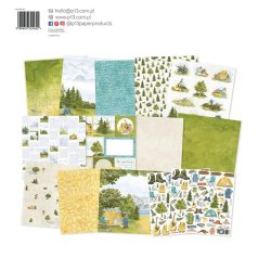   Scrapbook papírkészlet 12" (30 cm), Hit the road / Piatek13 Paper pad (12 lap)