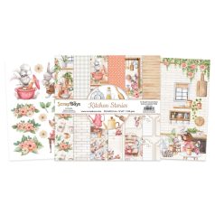   Papírkészlet 8" (20 cm), Kitchen Stories / ScrapBoys Paper Pad (12 lap)