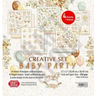   Papírkészlet 12" (30 cm), Baby Party / Craft&You Paper Set (4 lap)